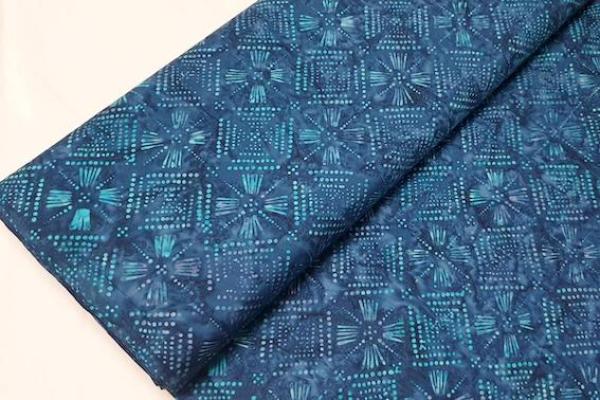 BLUE - Chrome - Batikstoff aus Indonesien